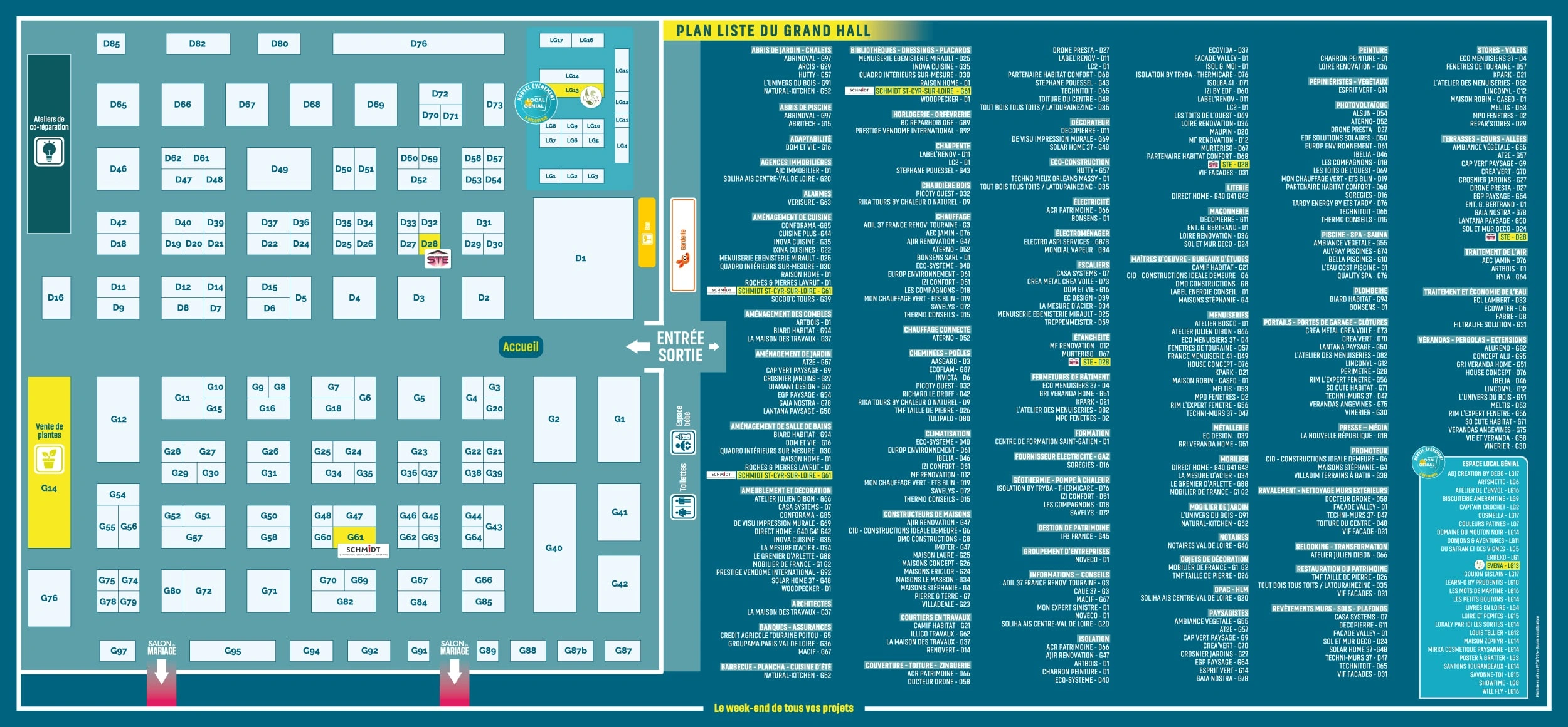 Salon Habitat de Tours - Plan Global